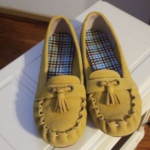 Lands end ladies loafers suede